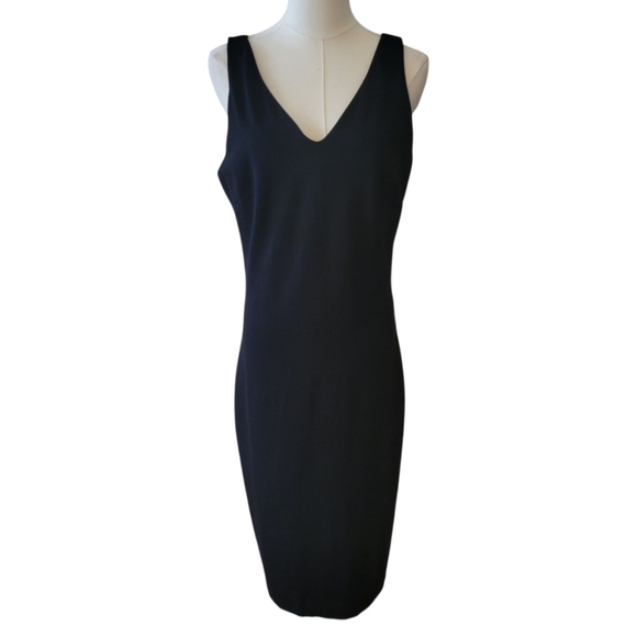 WHBM Black Sleeveless Aura Collection Dress Size 10 - Picture 2 of 6